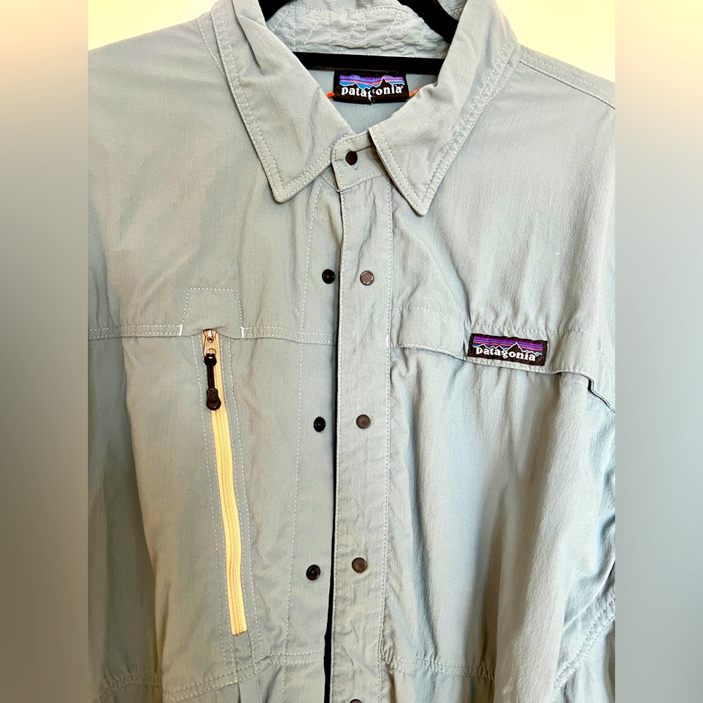 Patagonia Sun Stretch Long Sleeved Shirt - XXL - Lago Blue